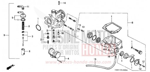 CARBURATEUR (ST50C/ST70C/K) ST70K de 1989